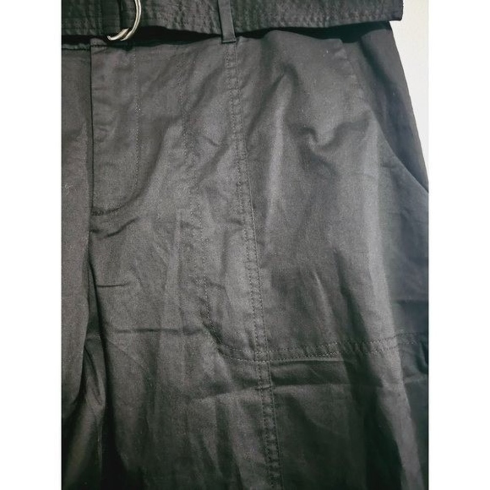Chico's‎ Utility Ankle Pant Size 14 Belted Black New - Picture 6 of 10